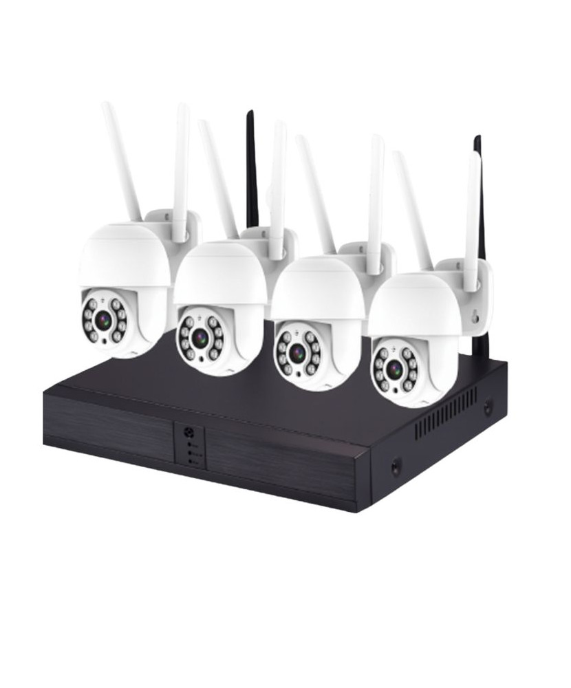 Video surveillance kit with 4 cameras and NVR video recorder